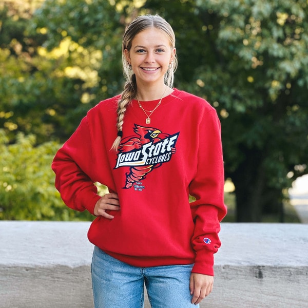 Champion® Spirit Collection Cardinal Crewneck
